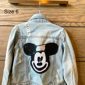 Mickey Mouse Jean Jacket - Wild Rich Kids - size 6